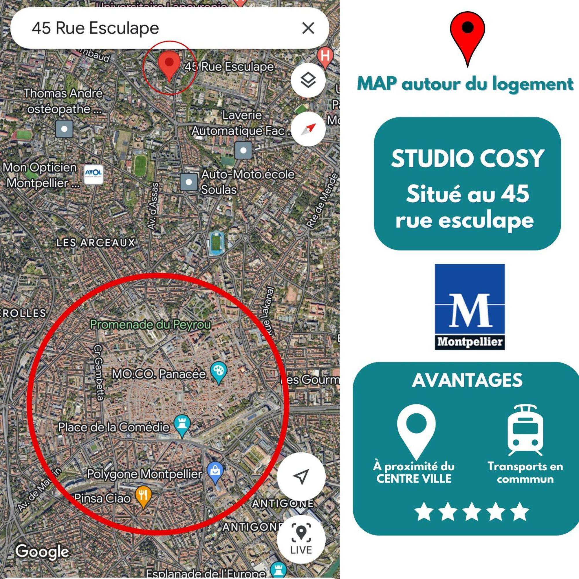 Cosy Studio Hopitaux-Facultes Διαμέρισμα Μονπελιέ Εξωτερικό φωτογραφία